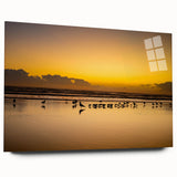 Large abstract wall art featuring a vibrant Daytona scenery on acrylic glass, ideal for bedroom or dining room decor.