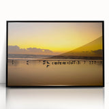 Large abstract wall art depicting Daytona scenery, in muted earth tones on framed acrylic.