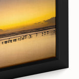 Black wall art featuring a textured Daytona scenery in vibrant colors on a large framed canvas, ideal for living room decor.