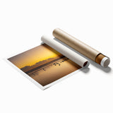 Extra large rolled print of Daytona scenery with muted floral designs, ideal for classy bathroom wall art.
