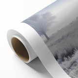 Art Deco poster of Idaho scenery on rolled canvas, featuring soft pastel colors, ideal for nursery wall art.