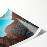 Extra large wall art featuring line art flowers in soft pastel shades on a rolled canvas, ideal for large living room decor.