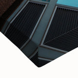 Black and white landscape painting of Charlotte skyline on large stretched canvas, suitable for bedroom wall art.