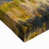 Black and white landscape art painting of the Grand Tetons on stretched canvas, ideal for bedroom wall art.