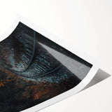 Extra large wall art featuring line art flowers in muted autumn tones on a rolled print, ideal for large living room decor.