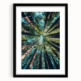 Extra large framed abstract art print featuring colorful, textured design, ideal for living room decor.