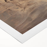 Art deco poster featuring a winter scene with cool blue and white tones on rolled canvas.