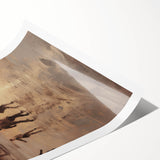 Extra large wall art featuring line art flowers in black on white, ideal for large living room wall decor.