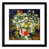 Extra large, textured abstract art print on canvas, featuring vibrant, colorful swirls, ideal for living room decor.