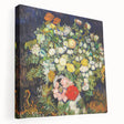 Vincent van Gogh-inspired large art on stretched canvas, featuring swirling blue and yellow tones.