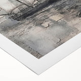 Art Deco poster featuring a large ship on the sea, in muted blue and gray tones, on rolled canvas.