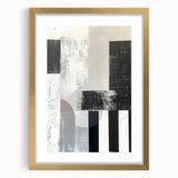 Acrylic Dining Room Artwork – Modern Black & White Abstract Art