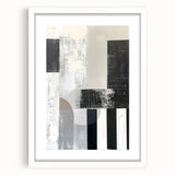 Acrylic Dining Room Artwork – Modern Black & White Abstract Art
