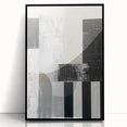 Acrylic Dining Room Artwork – Modern Black & White Abstract Art