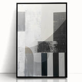 Acrylic Dining Room Artwork – Modern Black & White Abstract Art