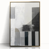 Acrylic Dining Room Artwork – Modern Black & White Abstract Art