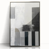 Acrylic Dining Room Artwork – Modern Black & White Abstract Art