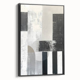 Acrylic Dining Room Artwork – Modern Black & White Abstract Art