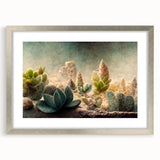 Succulent Botanical Wall Art - Modern Nature Canvas for Living Room