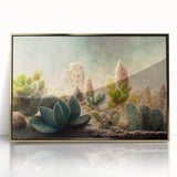 Succulent Botanical Wall Art - Modern Nature Canvas for Living Room