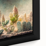Succulent Botanical Wall Art - Modern Nature Canvas for Living Room