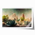 Succulent Botanical Wall Art - Modern Nature Canvas for Living Room