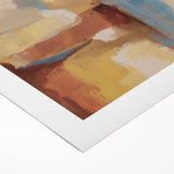 Geometric Abstract Wall Decor – Earth Tone Modern Canvas Print