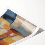 Geometric Abstract Wall Decor – Earth Tone Modern Canvas Print