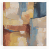 Geometric Abstract Wall Decor – Earth Tone Modern Canvas Print