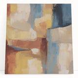 Geometric Abstract Wall Decor – Earth Tone Modern Canvas Print