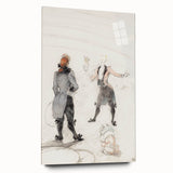Elegant Modern Wall Art - Contemporary Sketch of Dog Trainer at Circus