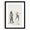 Elegant Modern Wall Art - Contemporary Sketch of Dog Trainer at Circus