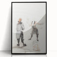 Elegant Modern Wall Art - Contemporary Sketch of Dog Trainer at Circus