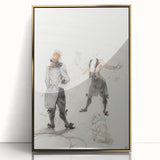 Elegant Modern Wall Art - Contemporary Sketch of Dog Trainer at Circus