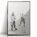 Elegant Modern Wall Art - Contemporary Sketch of Dog Trainer at Circus