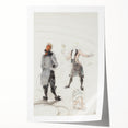 Elegant Modern Wall Art - Contemporary Sketch of Dog Trainer at Circus