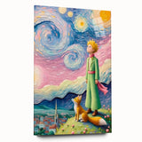 Dreamy Starry Night Girls Room Wall Art - Whimsical Nursery Print