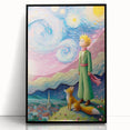 Dreamy Starry Night Girls Room Wall Art - Whimsical Nursery Print