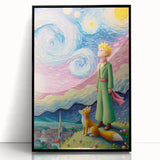 Dreamy Starry Night Girls Room Wall Art - Whimsical Nursery Print