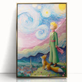 Dreamy Starry Night Girls Room Wall Art - Whimsical Nursery Print