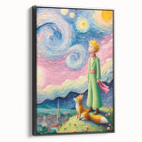 Dreamy Starry Night Girls Room Wall Art - Whimsical Nursery Print