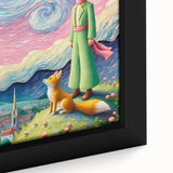 Dreamy Starry Night Girls Room Wall Art - Whimsical Nursery Print