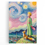 Dreamy Starry Night Girls Room Wall Art - Whimsical Nursery Print