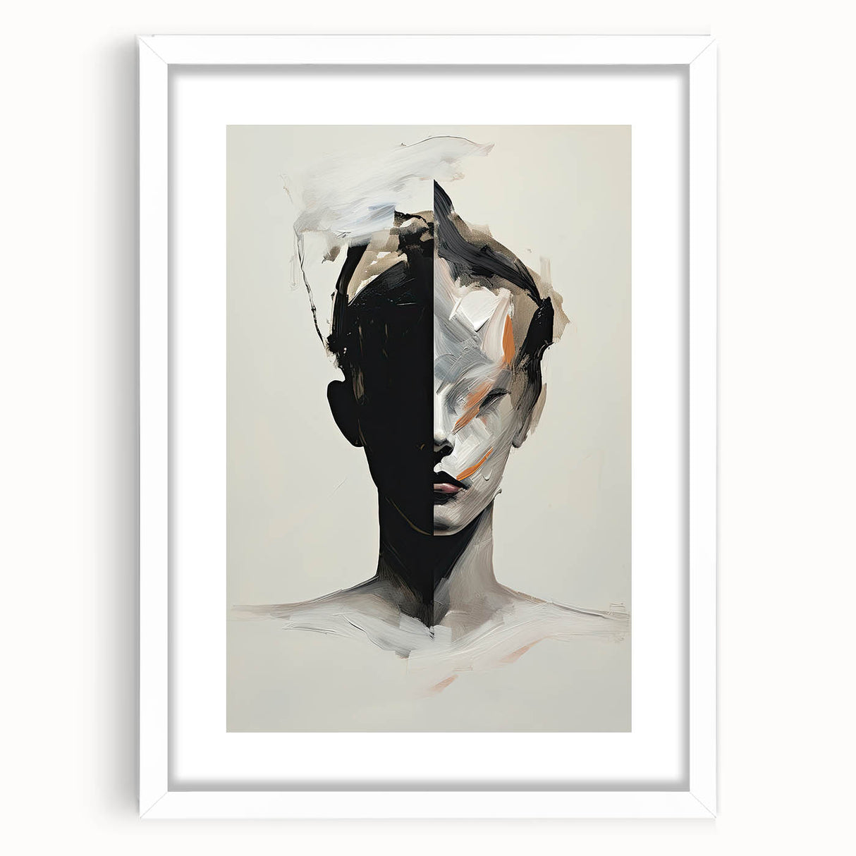 Contemporary Dining Art Pieces – Abstract Portrait Canvas Print