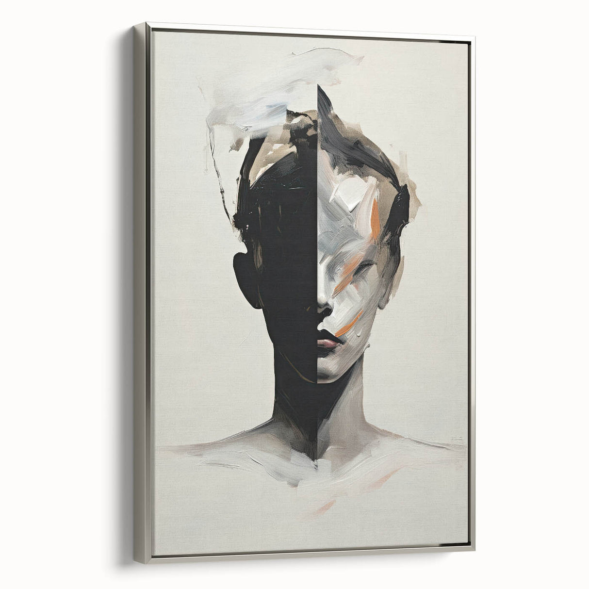 Contemporary Dining Art Pieces – Abstract Portrait Canvas Print