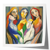 Modern Abstract Living Room Wall Art – Large Canvas & Framed Art