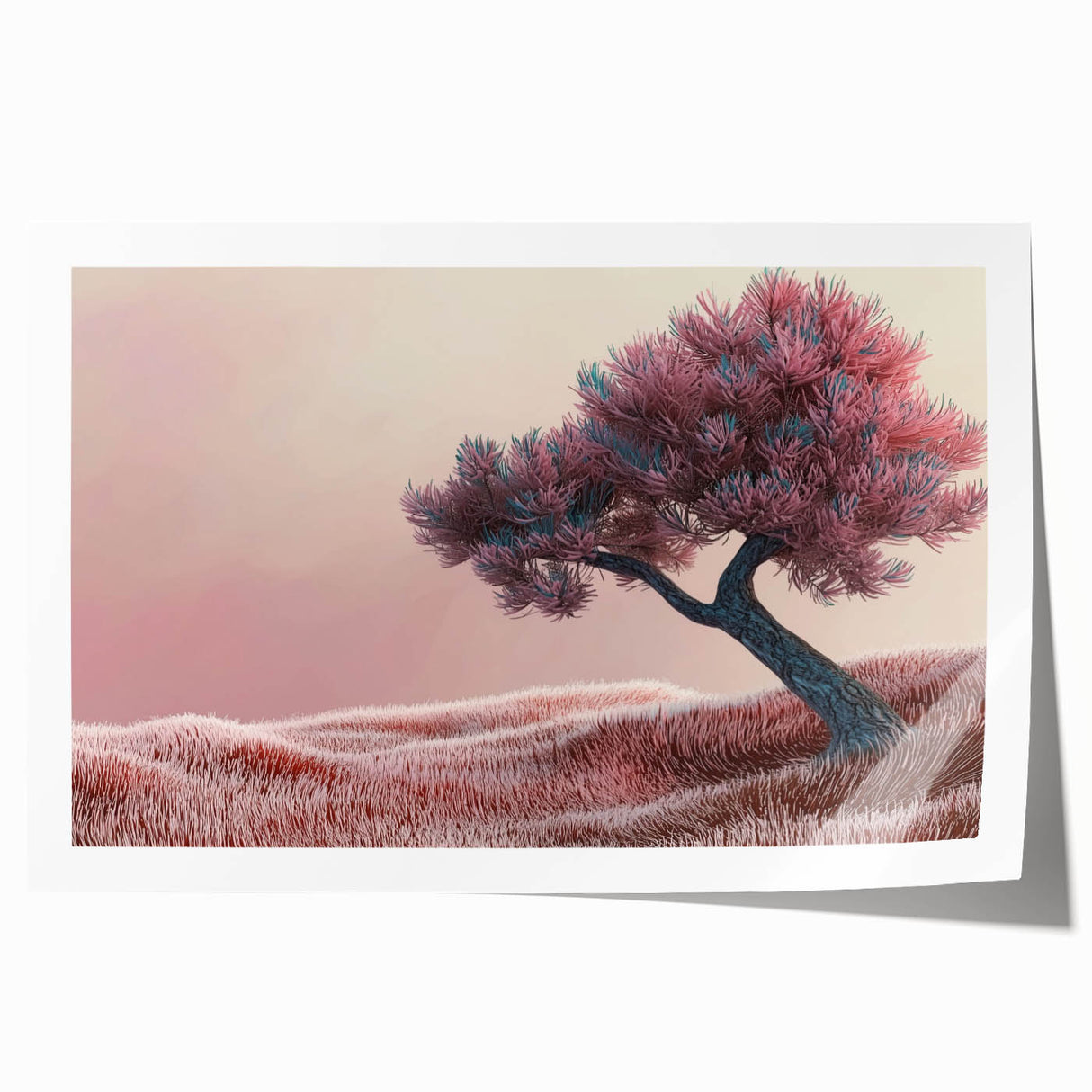 Abstract floral art print showcasing vibrant colors and intricate designs, rolled and ready for display, perfect for modern home decor or wall embellishments.