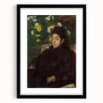 Impressionist Portrait - Mademoiselle Malo by Degas Wall Art Print