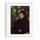 Impressionist Portrait - Mademoiselle Malo by Degas Wall Art Print