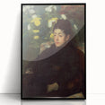 Impressionist Portrait - Mademoiselle Malo by Degas Wall Art Print
